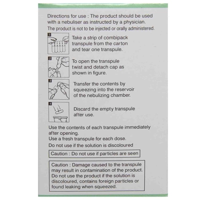 Salbair I Neb 0.63mg Solution 2.5 ml, Pack of 1 SOLUTION