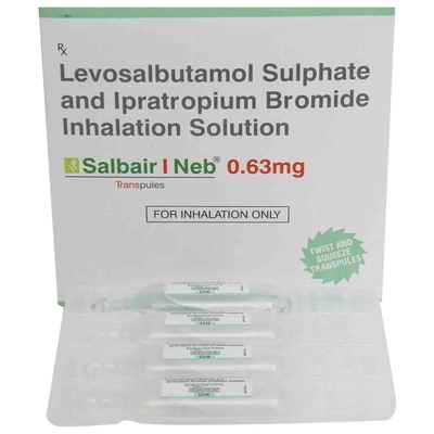 Salbair I Neb 0.63mg Solution 2.5 ml, Pack of 1 SOLUTION