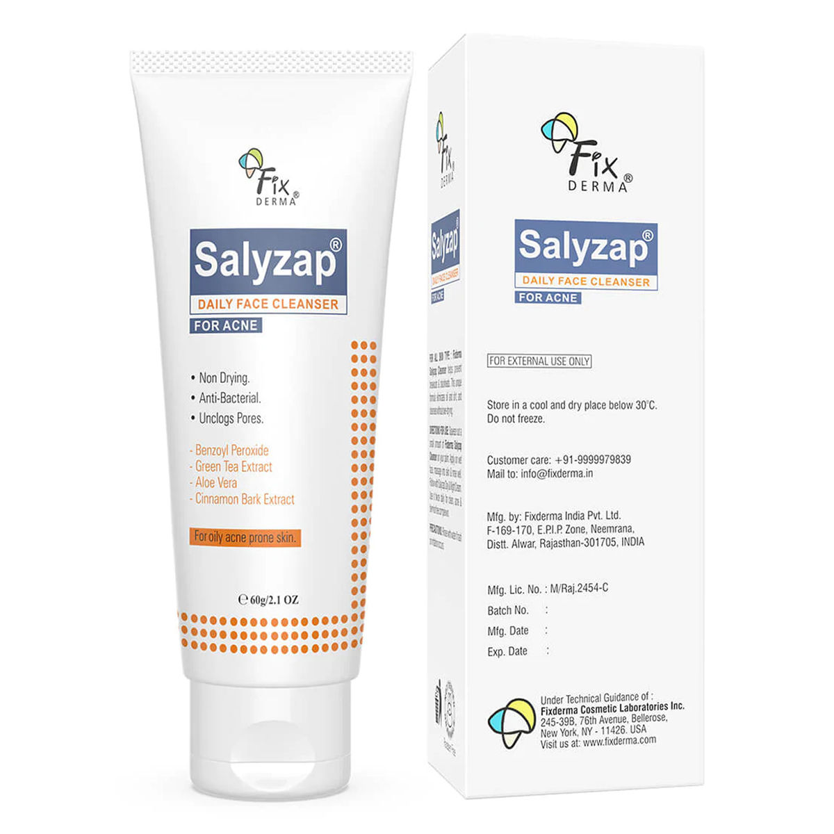 Buy Salyzap Daily Face Cleanser, 60 gm Online