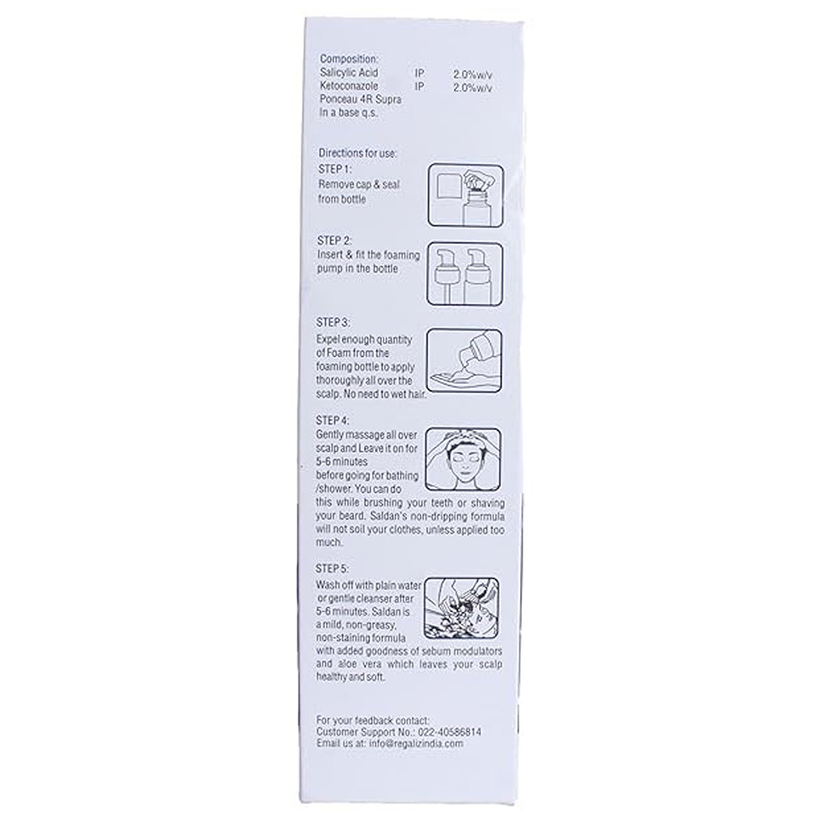 Saldan Shampoo, 60 ml, Pack of 1 Saldan Shampoo, 60 ml, Pack of 1