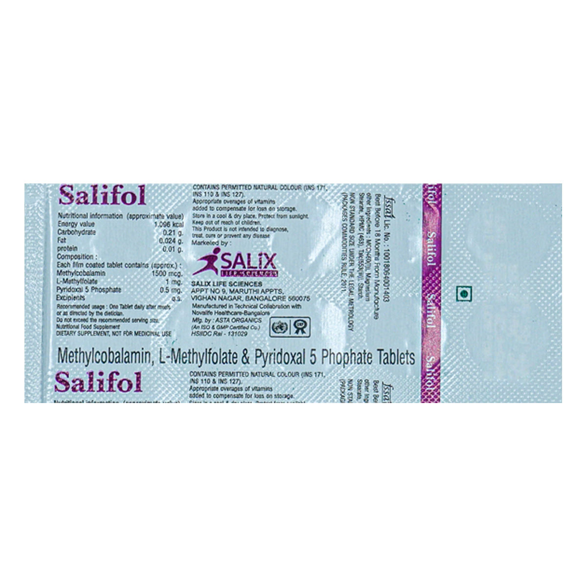 Buy Salifol Tablet 10's Online