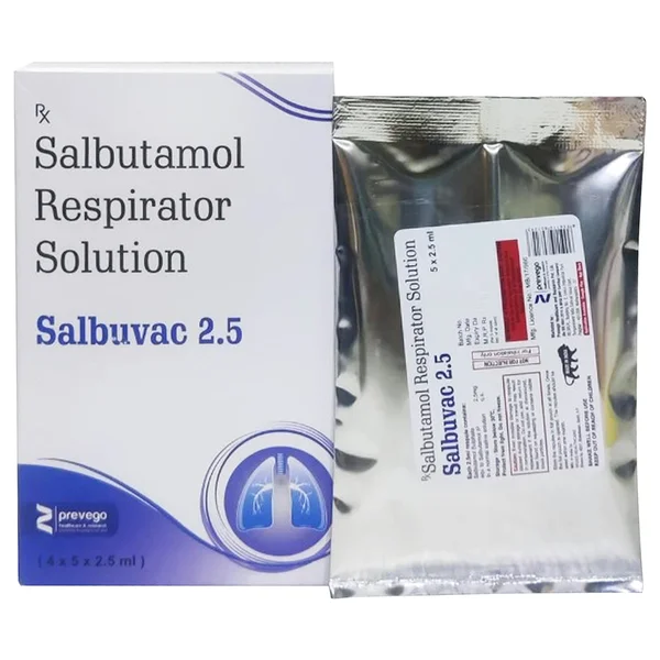 Salbuvac 2.5 Nebulizer Solution 5x2.5 ml