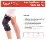 Samson Knee Cap Hinged NE-0619 Large with Patella Gel Pad, 1 Count, Pack of 1