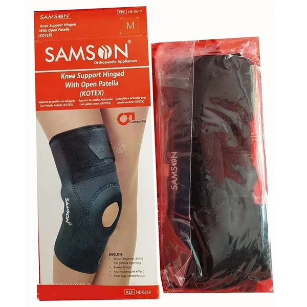 Samson Knee Support Hinged Open Patella Gel S-Ne-0619, Pack of 1