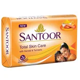 Santoor Sandal &amp; Turmeric Soap, 100 gm, Pack of 1