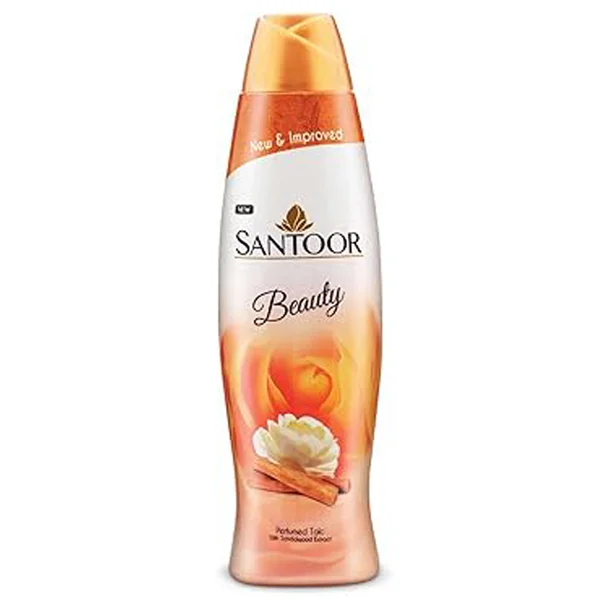 Santoor Perfumed Talc 100 gm | With Sandalwood Extracts | Smoothens Skin And Keep Fresh | Long Lasting Fragrance