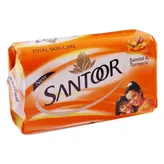 Santoor Sandal &amp; Turmeric Soap, 150 gm, Pack of 1