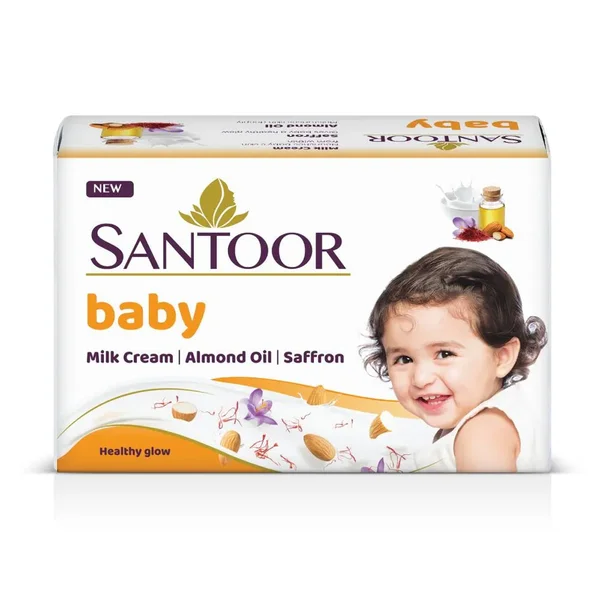 Santoor Baby Healthy Glow Soap, 75 gm, Pack of 1
