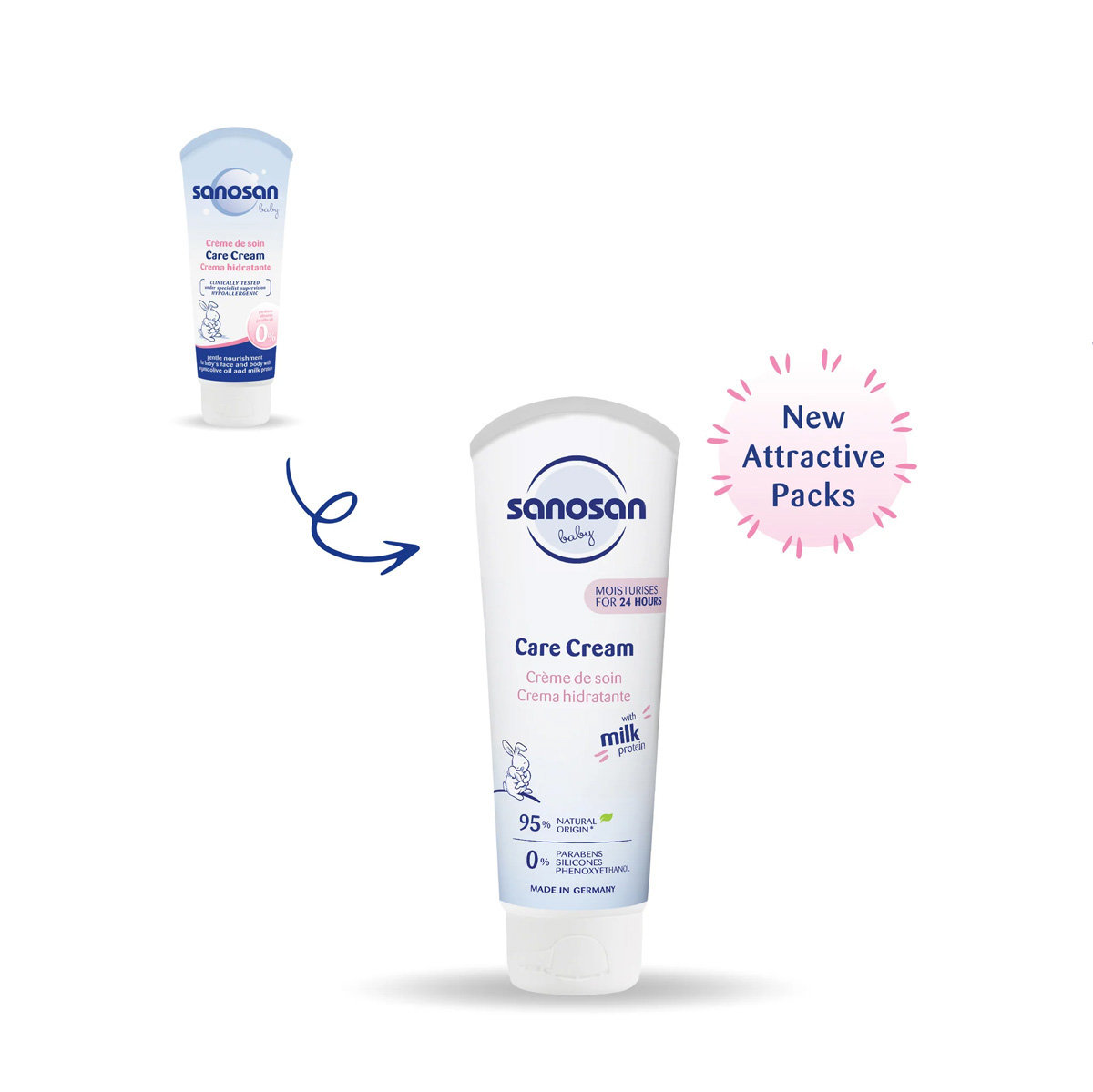 Sanosan Baby Care Cream, 75 ml, Pack of 1 Sanosan Baby Care Cream, 75 ml, Pack of 1