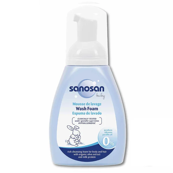 Sanosan Baby Wash Foam, 250 ml, Pack of 1