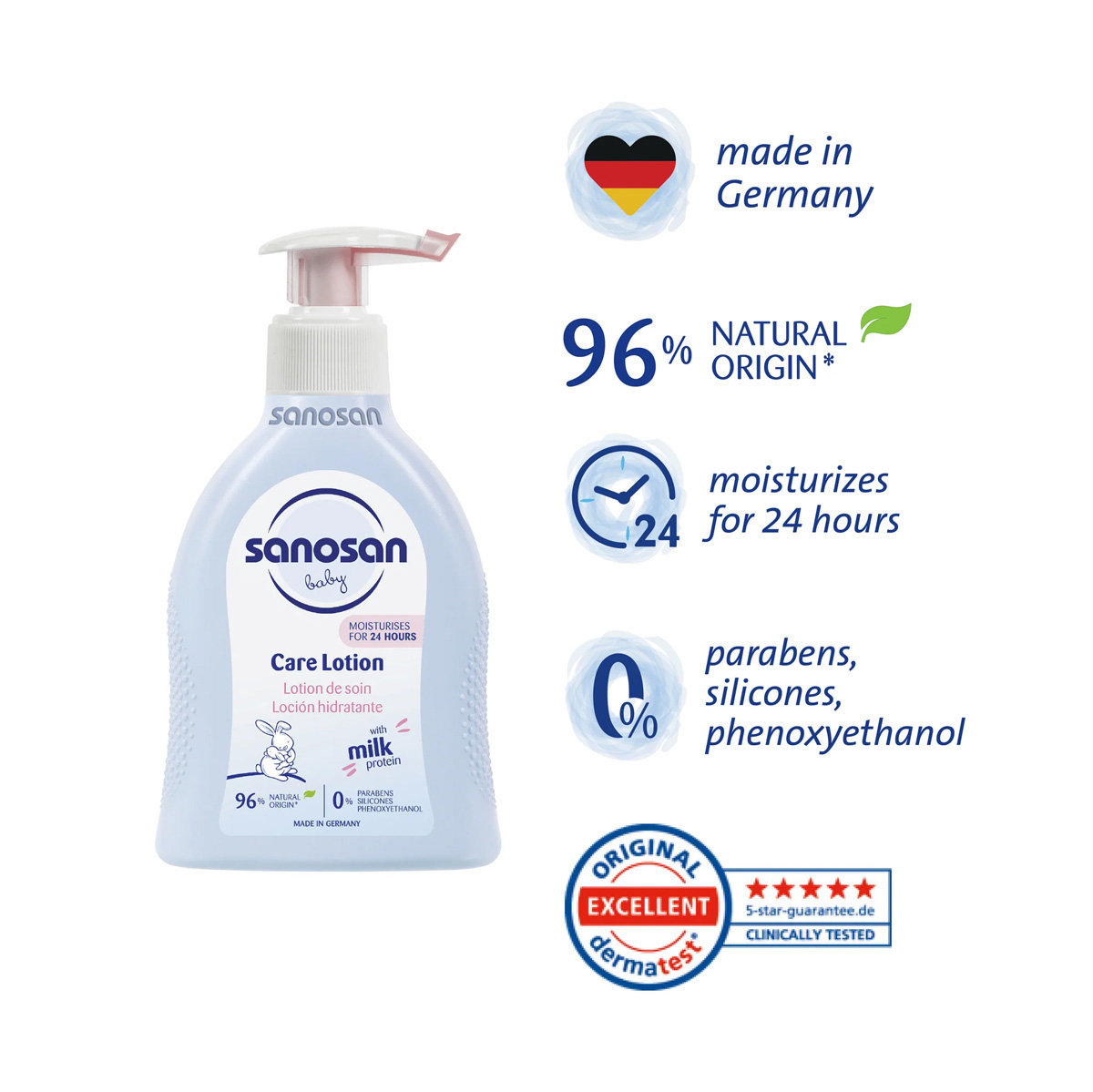 Sanosan Baby Care Lotion, 500 ml, Pack of 1 Sanosan Baby Care Lotion, 500 ml, Pack of 1