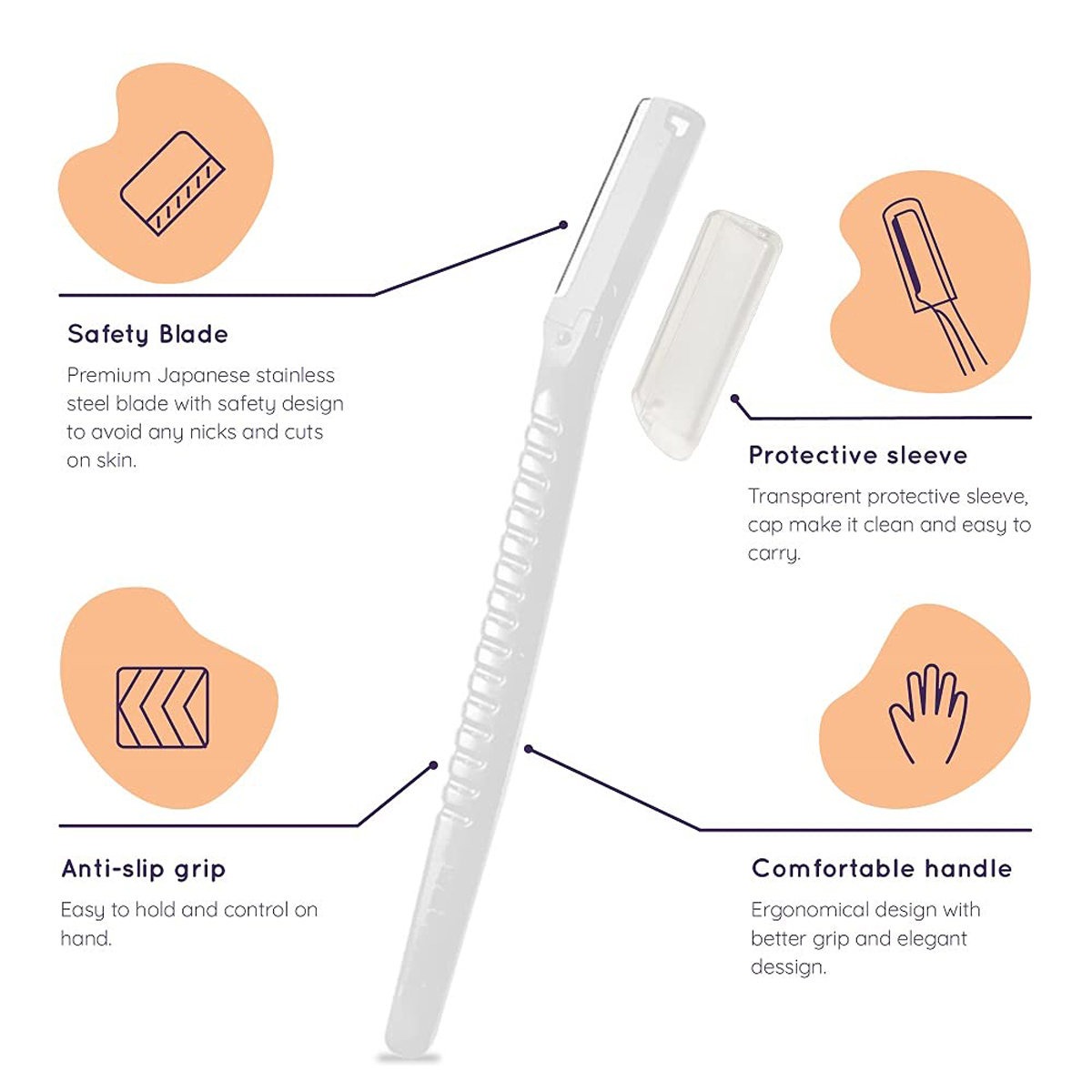 Sanfe Glide Face Razor For Women, 2 Count, Pack of 1 Sanfe Glide Face Razor For Women, 2 Count, Pack of 1