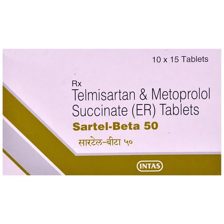 Sartel-Beta 50 Tablet 15's