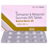 Sartel-Beta 50 Tablet 15's, Pack of 15 TABLETS