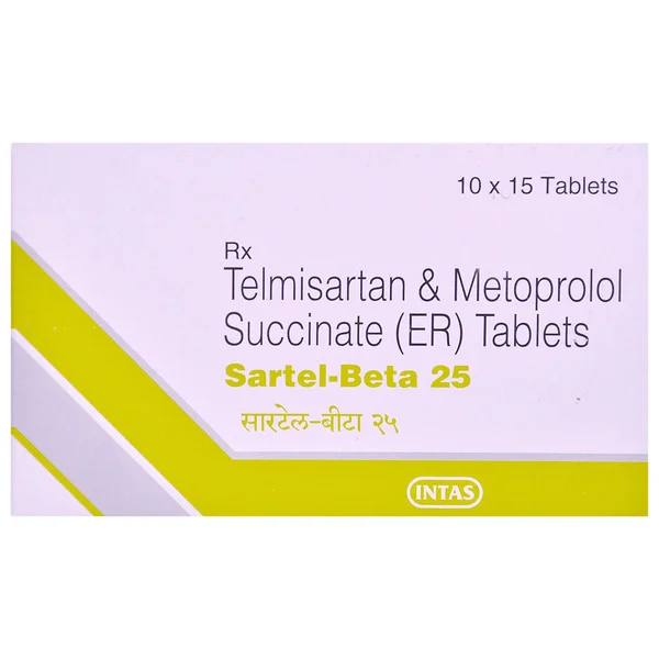 Sartel-Beta 25 Tablet 15's