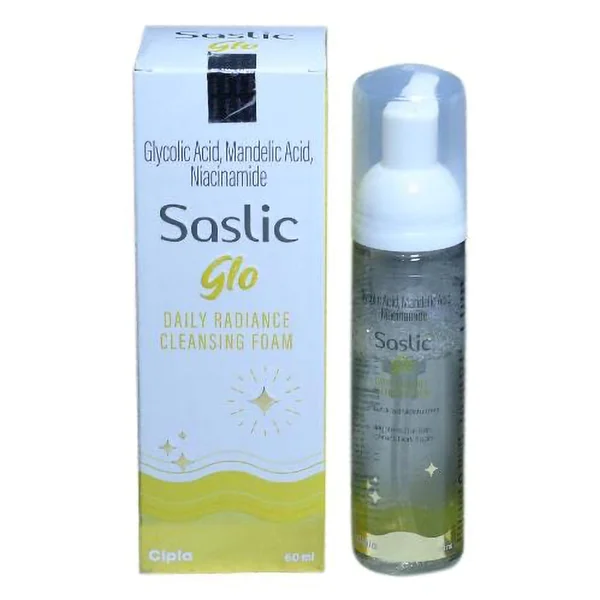 Saslic Glo Daily Radiance Cleansing Foam Face Wash 60 ml