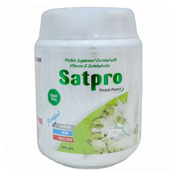 Satpro Sugar Free Elaichi Protein Powder 500 gm