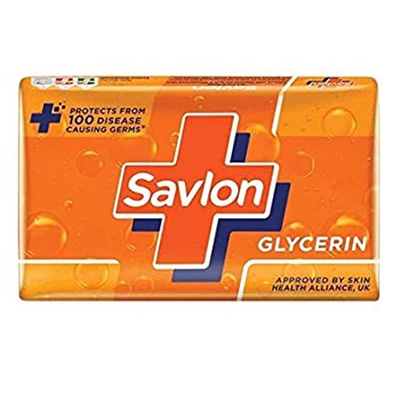 Savlon Glycerin Soap 125 gm | Natural Glycerin | Protects For Germs | Skin Moisturization | Keep Skin Soft &amp; Supple | For Men &amp; Women, Pack of 1