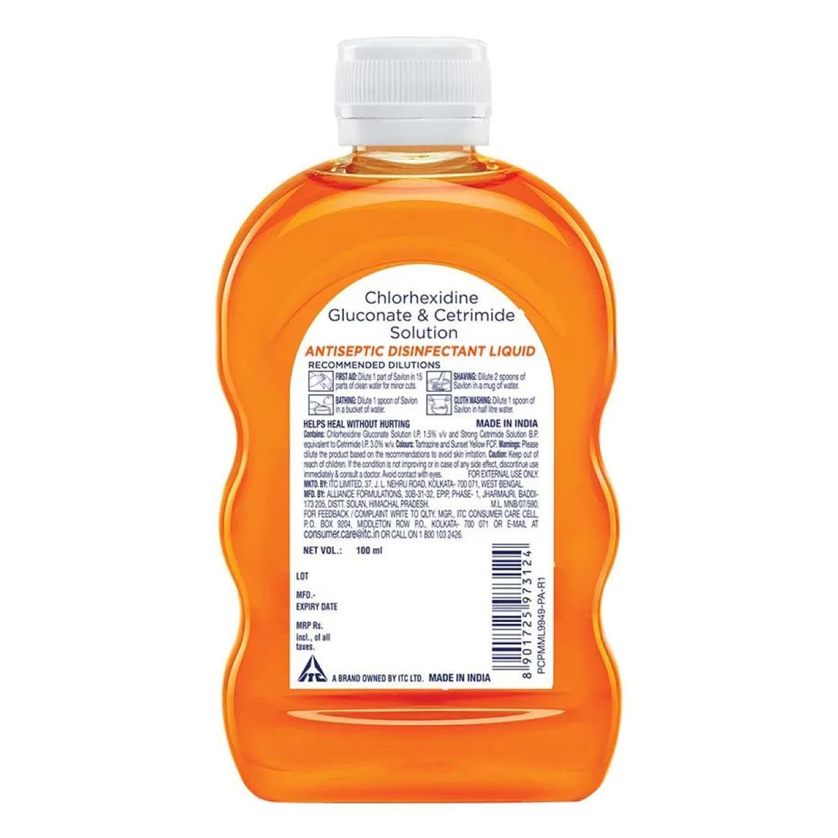 Savlon Antiseptic Disinfectant Liquid, 100 ml, Pack of 1 Savlon Antiseptic Disinfectant Liquid, 100 ml, Pack of 1