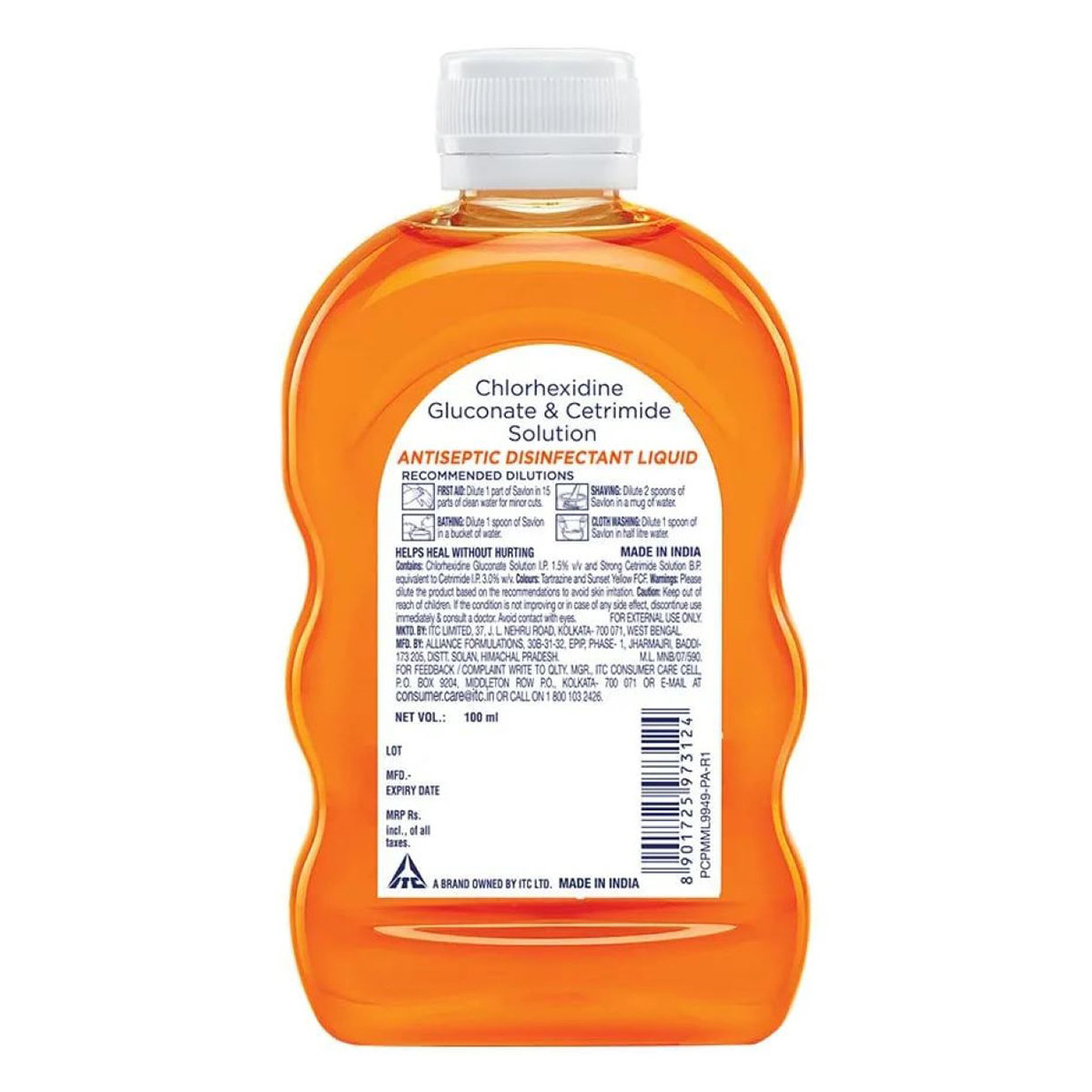 Savlon Antiseptic Disinfectant Liquid, 100 ml, Pack of 1 Savlon Antiseptic Disinfectant Liquid, 100 ml, Pack of 1