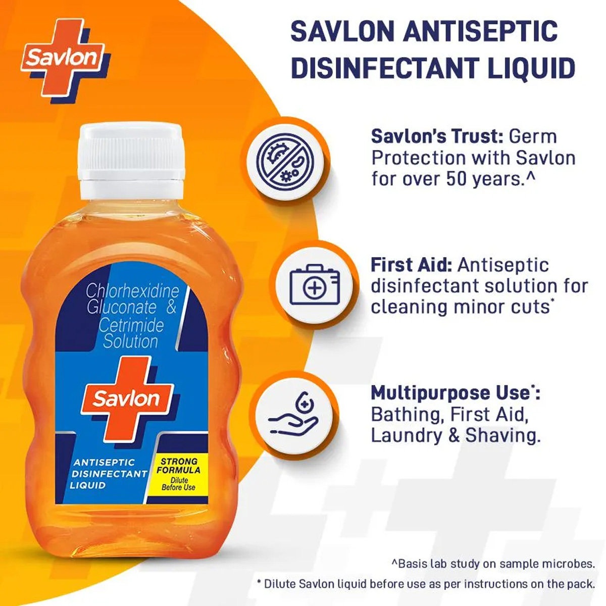Savlon Antiseptic Disinfectant Liquid, 50 ml, Pack of 1 Savlon Antiseptic Disinfectant Liquid, 50 ml, Pack of 1