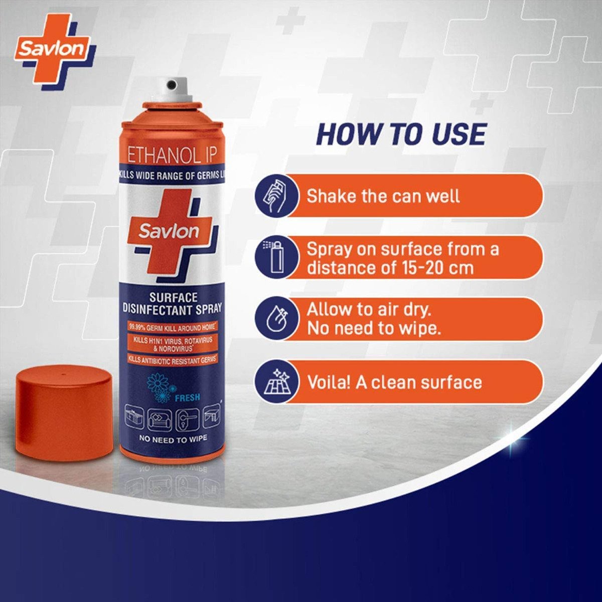 Savlon Surface Disinfectant Spray, 170 gm, Pack of 1 Savlon Surface Disinfectant Spray, 170 gm, Pack of 1