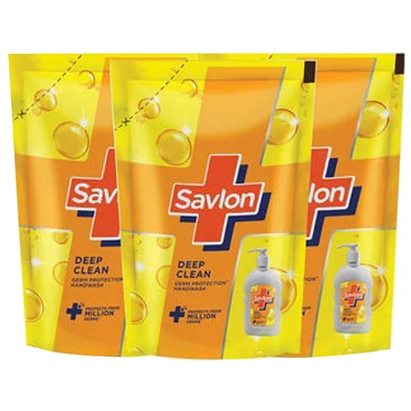 Savlon Deep Clean Hand Wash, 3x175 ml Pouch