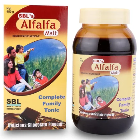 SBL Alfalfa Malt Delicious Chocolate Flavour Tonic, 450 gm