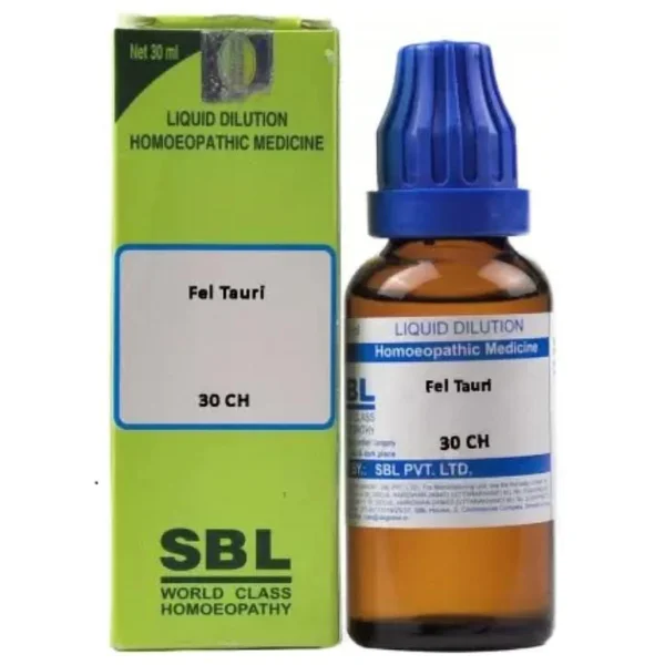 SBL Fel Tauri 30 CH Dilution, 30 ml, Pack of 1