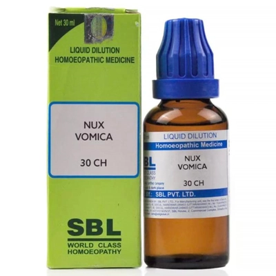 SBL Nux Vomica 30 CH Dilution, 30 ml, Pack of 1