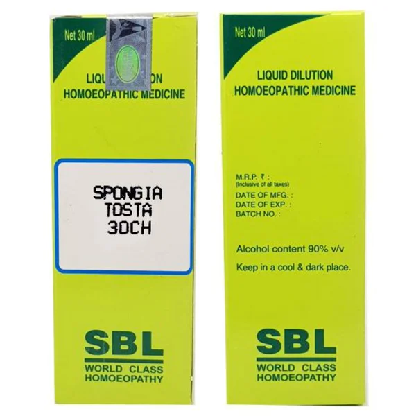 SBL Spongia Tosta 30 CH Dilution, 30 ml