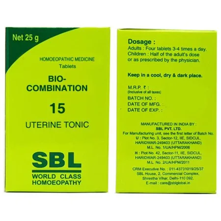 SBL Bio-Combination 15 (BC) Tablets, 25 gm