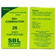 SBL Bio-Combination 26 (BC) Tablets, 25 gm