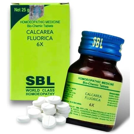 SBL Calcarea Fluorica Biochemic 6X Tablets, 25 gm