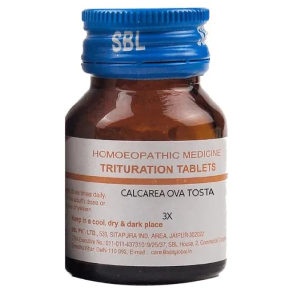 SBL Calcarea Ova Tosta Trituration 3X Tablets, 25 gm