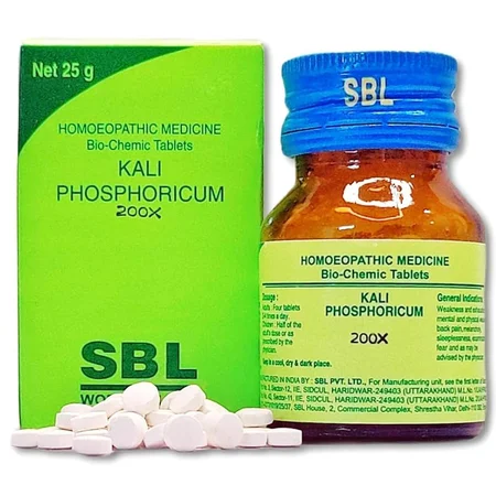 SBL Kali Phosphoricum Biochemic 200X Tablets, 25 gm