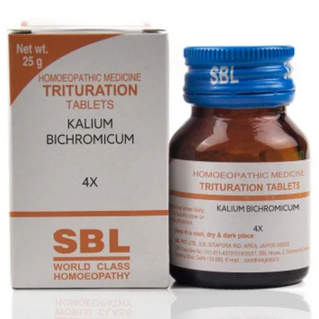SBL Kalium Bichromicum Trituration 4X Tablets, 25 gm