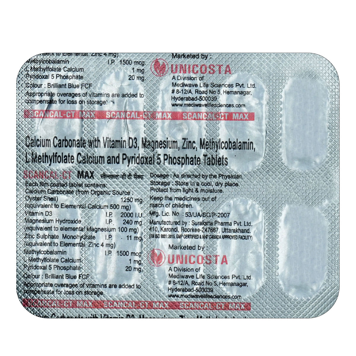 Scancal-CT Max Tablet 10's, Pack of 10 Scancal-CT Max Tablet 10's, Pack of 10