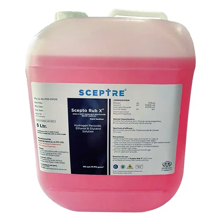 Scepto Rub X Hand Sanitizer, 5 Litre