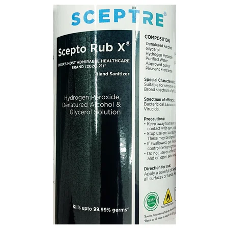 Scepto Rub X Hand Sanitizer, 500 ml