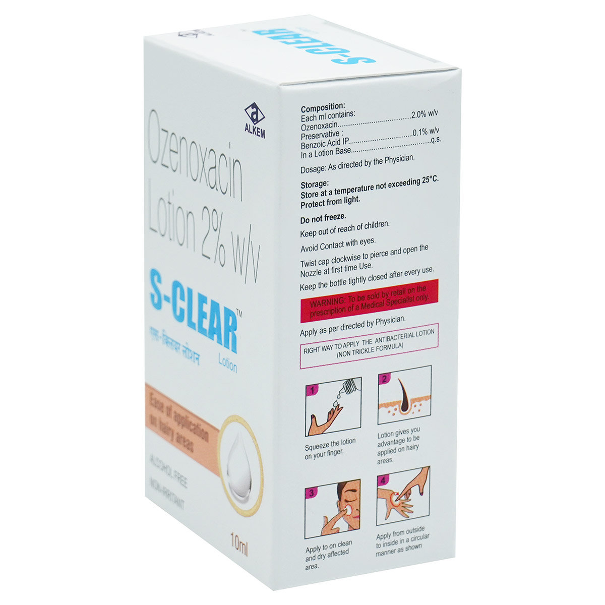 S-Clear 2% Lotion 10 ml, Pack of 1 LOTION S-Clear 2% Lotion 10 ml, Pack of 1 LOTION