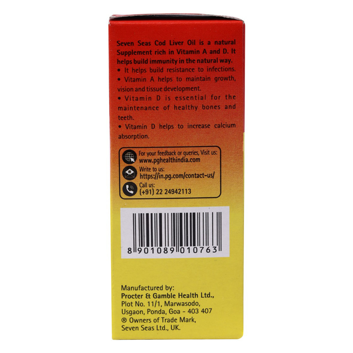 Sevenseas Original Cod-Liver Oil, 100 Capsules, Pack of 1 Sevenseas Original Cod-Liver Oil, 100 Capsules, Pack of 1