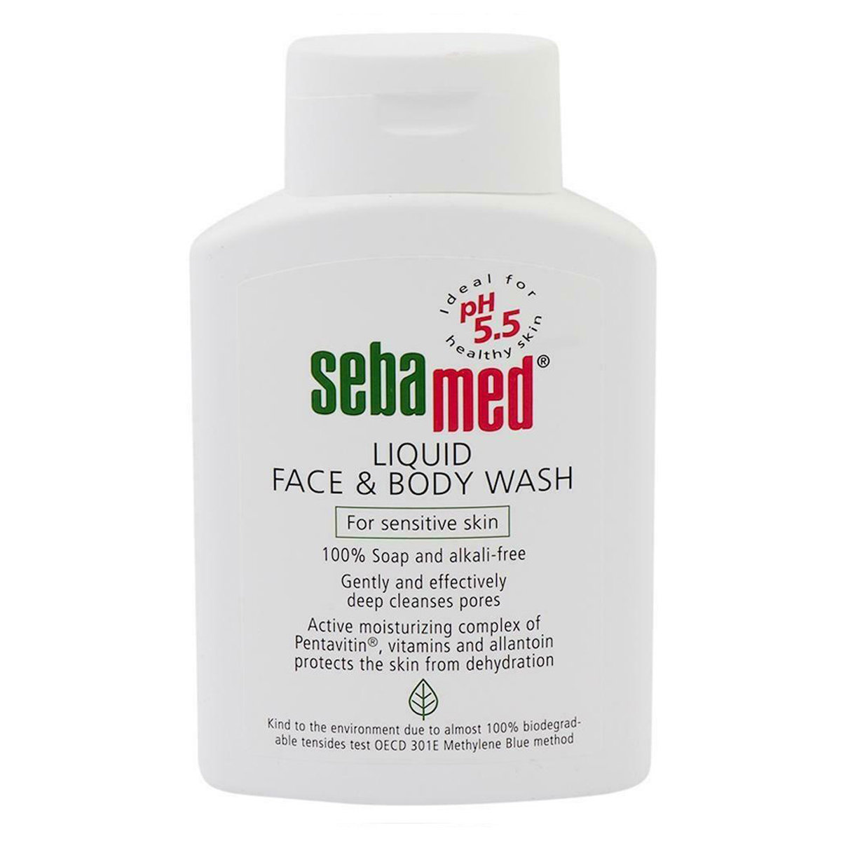 Sebamed Liquid Face & Body Wash 200 ml | Pentavitin, Vitamins & Allantoin | Protection Against Skin Dehydration | Provides Deep Pore Cleansing | 100% Soap & Alkali Free | For Sensitive Skin, Pack of 1 Sebamed Liquid Face & Body Wash 200 ml | Pentavitin, Vitamins & Allantoin | Protection Against Skin Dehydration | Provides Deep Pore Cleansing | 100% Soap & Alkali Free | For Sensitive Skin, Pack of 1