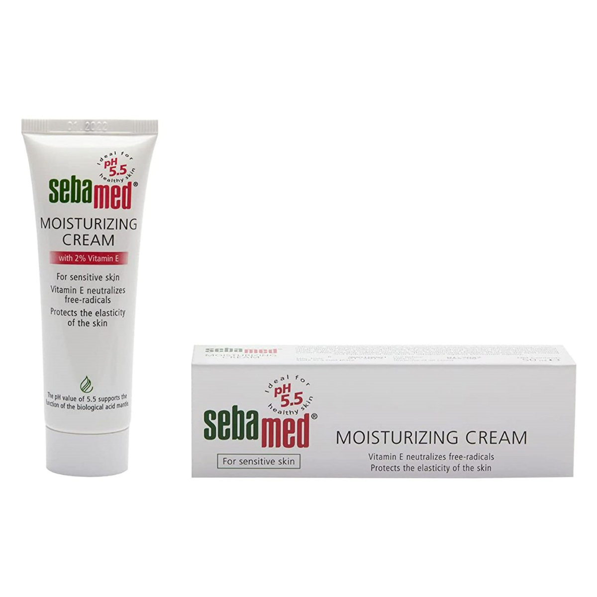 Sebamed Moisturizing Cream 50 ml | With 2% Vitamin E | pH 5.5 | protect Against Premature Ageing | For Normal To Dry Skin, Pack of 1 Sebamed Moisturizing Cream 50 ml | With 2% Vitamin E | pH 5.5 | protect Against Premature Ageing | For Normal To Dry Skin, Pack of 1