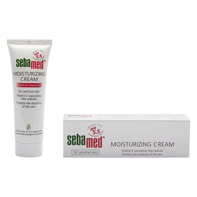 Sebamed Moisturizing Cream 50 ml | With 2% Vitamin E | pH 5.5 | protect Against Premature Ageing | For Normal To Dry Skin, Pack of 1