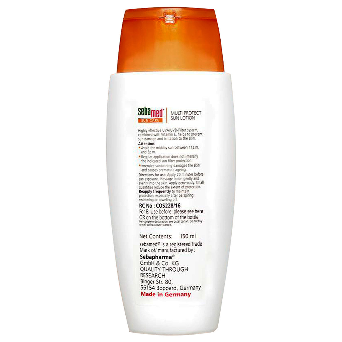 Sebamed Sun Care SPF 50 Lotion, 150 ml, Pack of 1 Sebamed Sun Care SPF 50 Lotion, 150 ml, Pack of 1