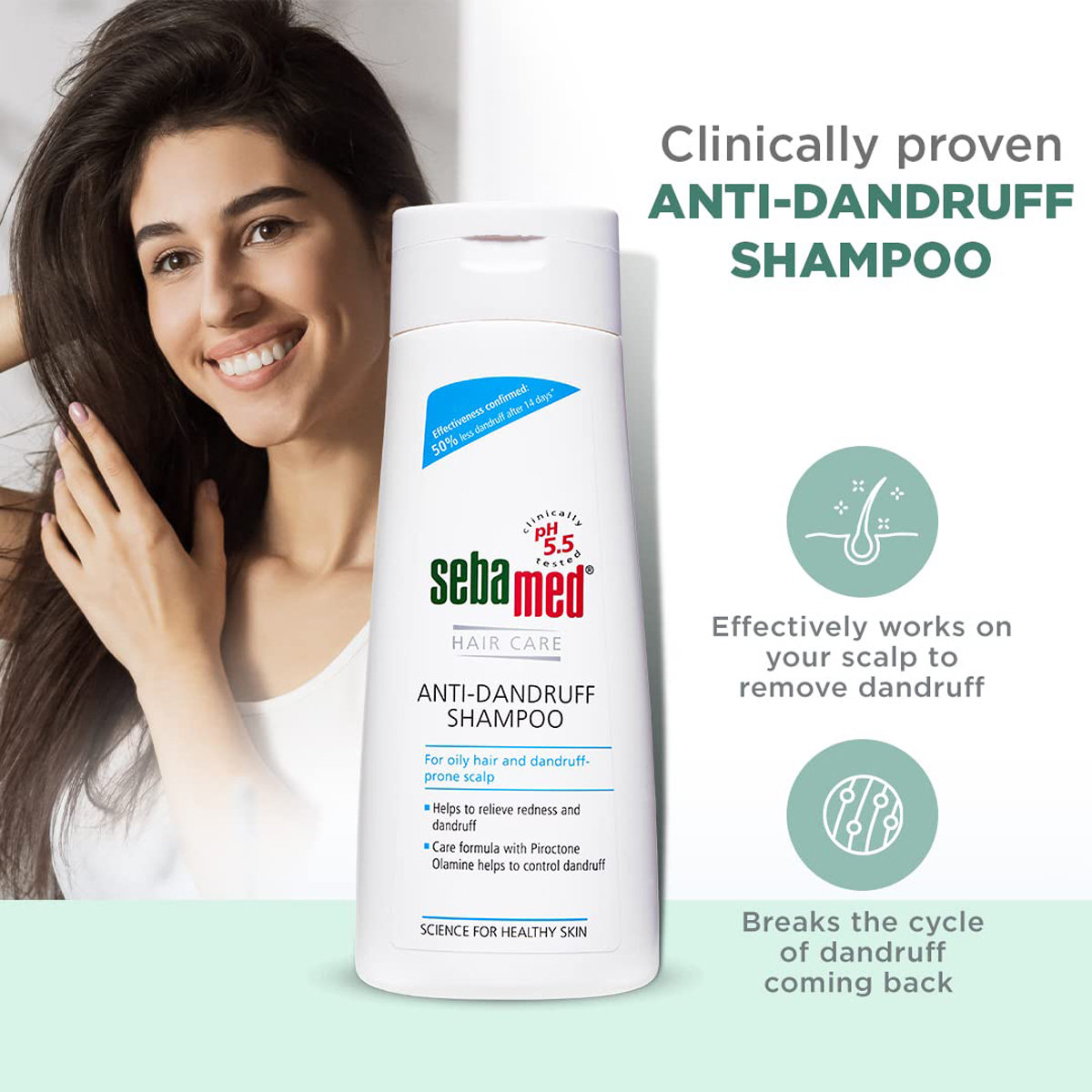 Sebamed Anti-Dandruff Shampoo, 200 ml, Pack of 1 Sebamed Anti-Dandruff Shampoo, 200 ml, Pack of 1