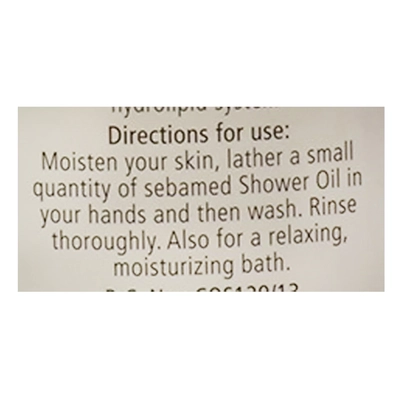 Sebamed Cleansing Shower Oil 200 ml | With Avacado Oil &amp; Lecithin | Nourishes Skin | For Sensitive Normal To Dry Skin, Pack of 1