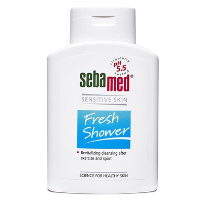 Sebamed Fresh Shower Body Wash 200 ml | With Moisturisers &amp; Allantoin | pH 5.5 | For Sensitive Skin, Pack of 1