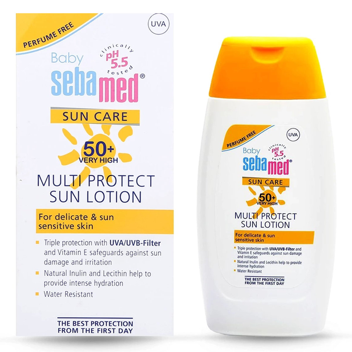 Sebamed Baby Sun Care SPF 50+ Multi Protect Sun Lotion, 200 ml, Pack of 1 Sebamed Baby Sun Care SPF 50+ Multi Protect Sun Lotion, 200 ml, Pack of 1